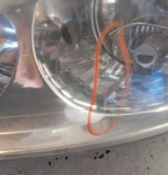 Optique avant principal gauche (feux)(phare) PEUGEOT 307