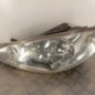 Optique avant principal gauche (feux)(phare) PEUGEOT 206