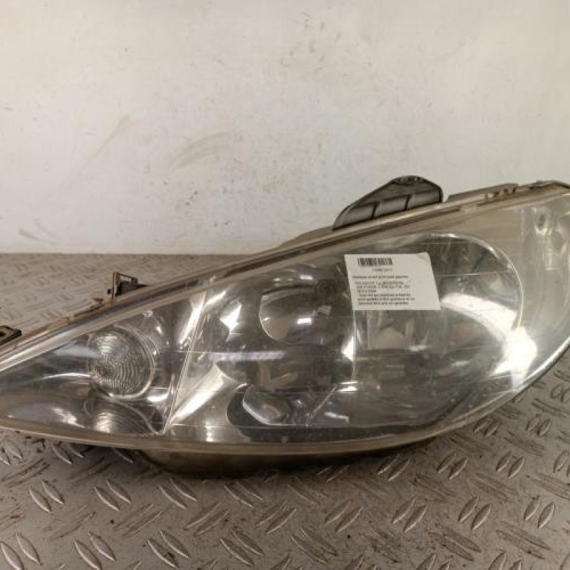 Optique avant principal gauche (feux)(phare) PEUGEOT 206