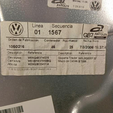 Leve vitre electrique avant droit VOLKSWAGEN POLO 4