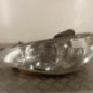 Optique avant principal gauche (feux)(phare) PEUGEOT 206
