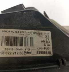 Optique avant principal droit (feux)(phare) PEUGEOT 208 1