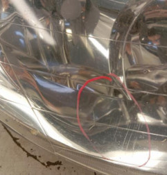 Optique avant principal droit (feux)(phare) PEUGEOT 206
