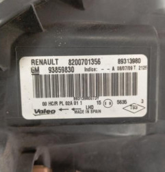 Optique avant principal droit (feux)(phare) RENAULT TRAFIC 2 Photo n°5