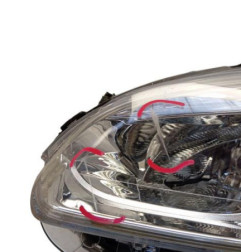 Optique avant principal gauche (feux)(phare) PEUGEOT 208 1