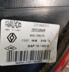 Feu arriere principal droit (feux) RENAULT CLIO 4 Photo n°3