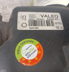 Optique avant principal gauche (feux)(phare) PEUGEOT 206 Photo n°3