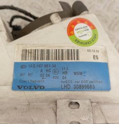 Optique avant principal droit (feux)(phare) VOLVO S 40 1 Photo n°4