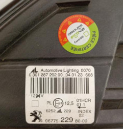 Optique avant principal droit (feux)(phare) PEUGEOT 308 2 SW Photo n°5