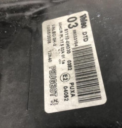 Optique avant principal droit (feux)(phare) PEUGEOT 107 Photo n°3