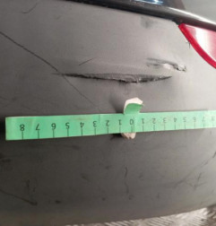 Pare choc arriere RENAULT MEGANE 3 Photo n°3