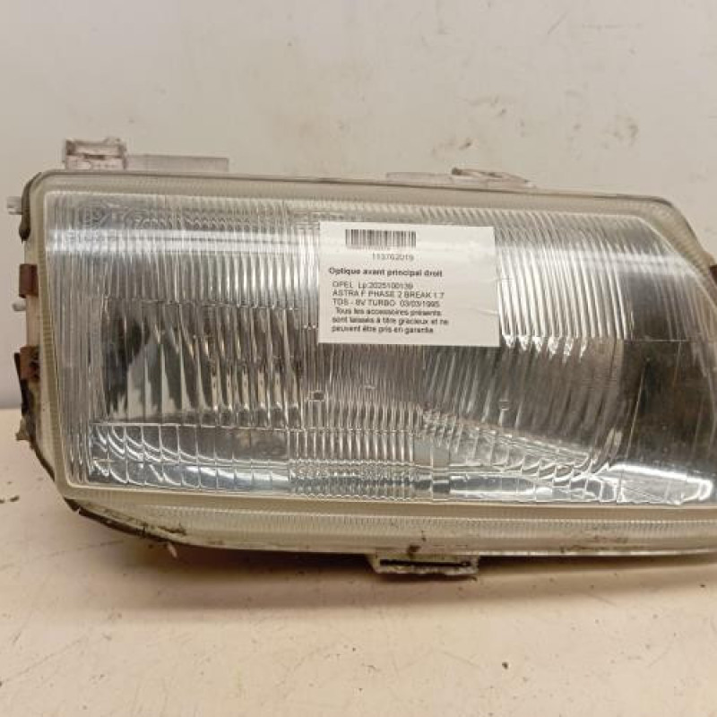 Optique avant principal droit (feux)(phare) OPEL ASTRA F