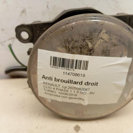 Anti brouillard droit (feux) RENAULT CLIO 4 Photo n°1