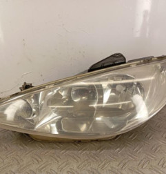 Optique avant principal gauche (feux)(phare) PEUGEOT 206 Photo n°1