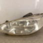 Optique avant principal gauche (feux)(phare) PEUGEOT 206