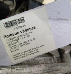 Boite de vitesses CITROEN C3 2 Photo n°5