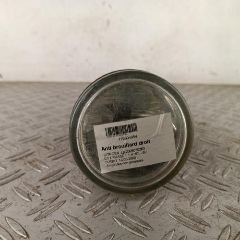 Anti brouillard droit (feux) CITROEN C3 1 Anti brouillard droit (feux) CITROEN C3 1