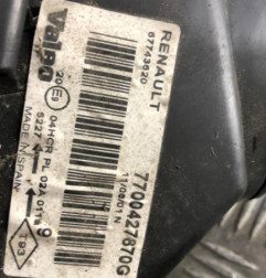 Optique avant principal droit (feux)(phare) RENAULT MEGANE 1 Photo n°3