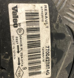 Optique avant principal gauche (feux)(phare) RENAULT MEGANE 1 Photo n°3