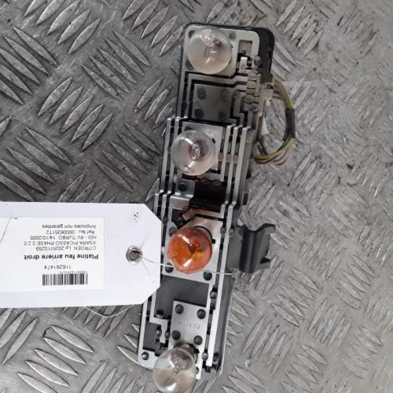 Platine feu arriere droit CITROEN XSARA PICASSO