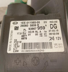 Optique avant principal gauche (feux)(phare) OPEL VIVARO 2 Photo n°6