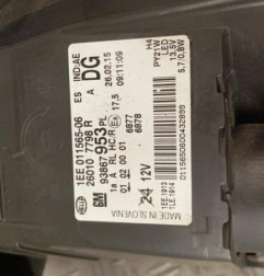 Optique avant principal droit (feux)(phare) OPEL VIVARO 2 Photo n°6