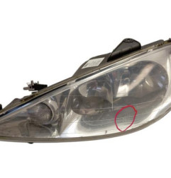 Optique avant principal gauche (feux)(phare) PEUGEOT 206 Photo n°1
