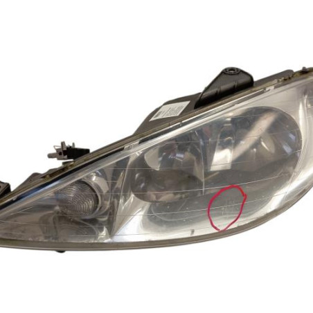 Optique avant principal gauche (feux)(phare) PEUGEOT 206 Photo n°1
