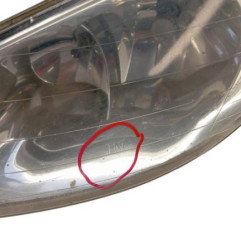 Optique avant principal gauche (feux)(phare) PEUGEOT 206