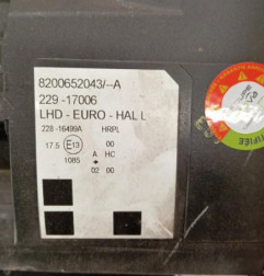 Optique avant principal gauche (feux)(phare) RENAULT MODUS Photo n°5