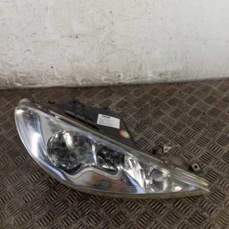 Optique avant principal droit (feux)(phare) PEUGEOT 206 Photo n°1