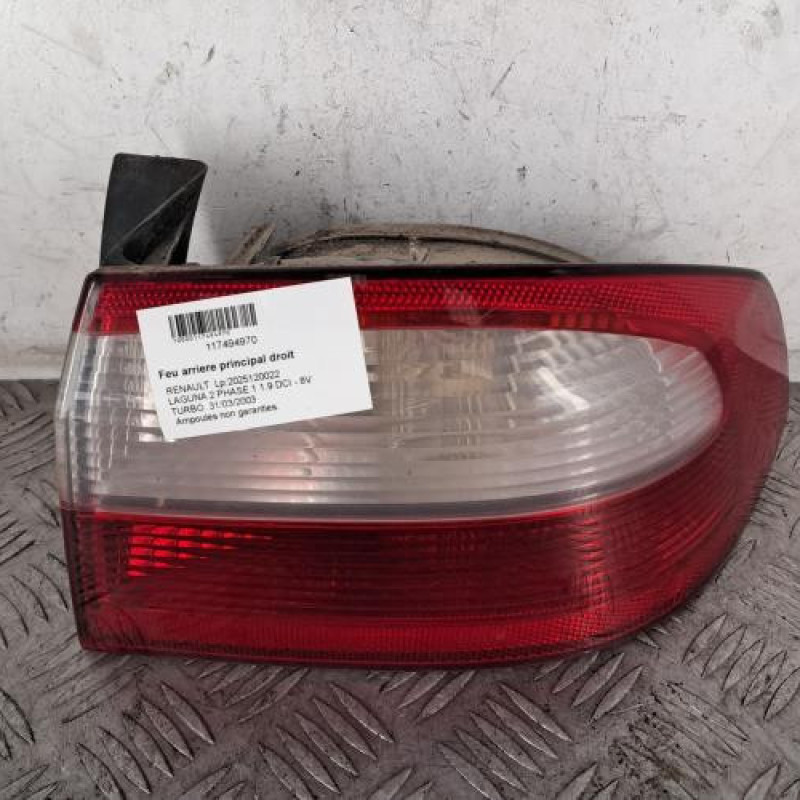 Feu arriere principal droit (feux) RENAULT LAGUNA 2
