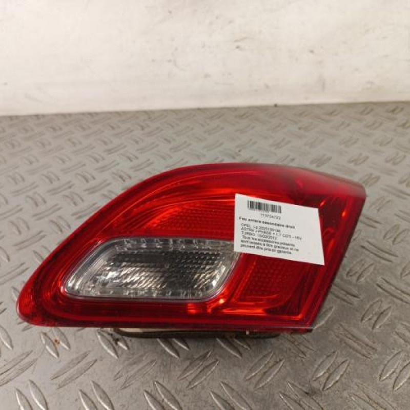 Feu arriere secondaire droit (feux) OPEL ASTRA J