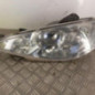 Optique avant principal gauche (feux)(phare) PEUGEOT 206