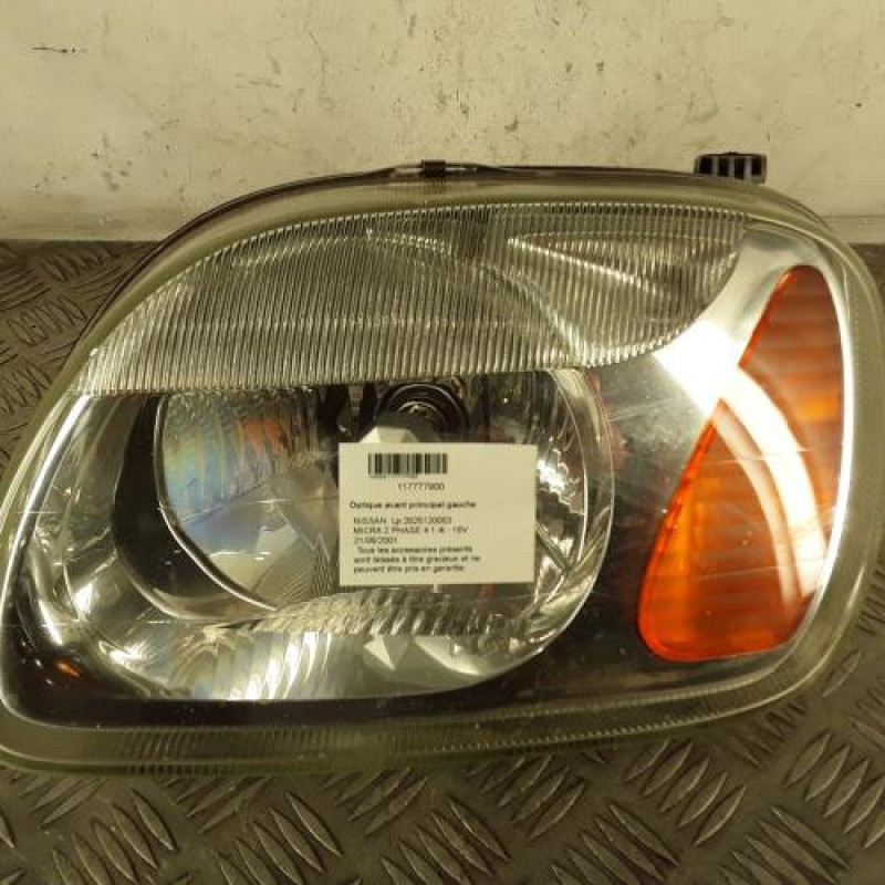 Optique avant principal gauche (feux)(phare) NISSAN MICRA 2