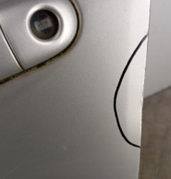 Porte avant gauche RENAULT CLIO 3 Photo n°4