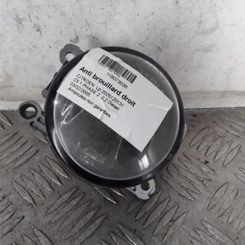 Anti brouillard droit (feux) CITROEN C5 1