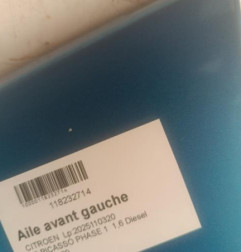 Aile avant gauche CITROEN C3 PICASSO