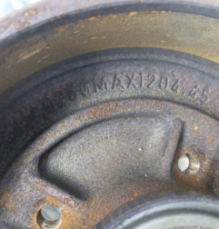 Tambour arriere gauche RENAULT CLIO 2 CAMPUS Photo n°4