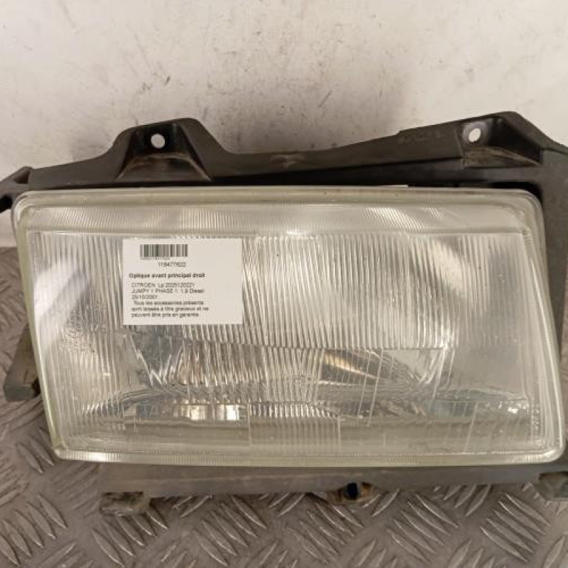 Optique avant principal droit (feux)(phare) CITROEN JUMPY 1