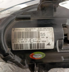 Optique avant principal droit (feux)(phare) RENAULT MEGANE 3 Photo n°6