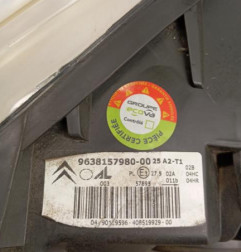 Optique avant principal gauche (feux)(phare) CITROEN XSARA Photo n°6