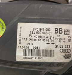 Optique avant principal gauche (feux)(phare) AUDI A3 2 Photo n°7