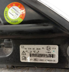 Optique avant principal gauche (feux)(phare) FORD FOCUS 2 Photo n°6