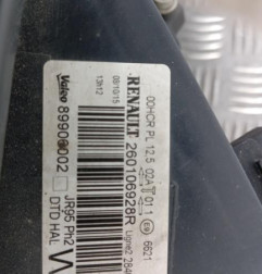 Optique avant principal droit (feux)(phare) RENAULT SCENIC 3 Photo n°4