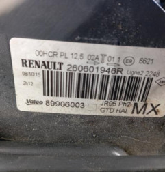 Optique avant principal gauche (feux)(phare) RENAULT SCENIC 3