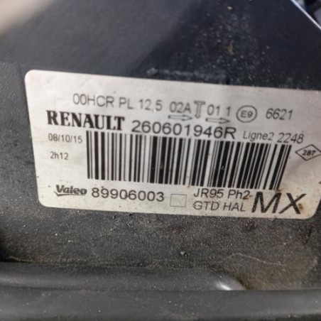 Optique avant principal gauche (feux)(phare) RENAULT SCENIC 3