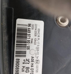 Optique avant principal droit (feux)(phare) PEUGEOT 1007 Photo n°3