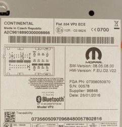 Afficheur FIAT 500X Photo n°5