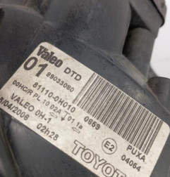 Optique avant principal droit (feux)(phare) TOYOTA AYGO 1 Photo n°5